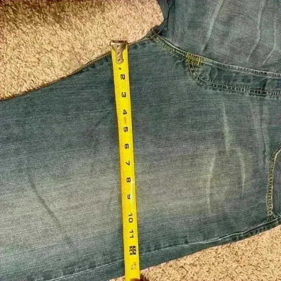 Levis 501 Jeans Mens 40x32 Blue Straight Button Fly American Blue Denim JP014 - Picture 6 of 9